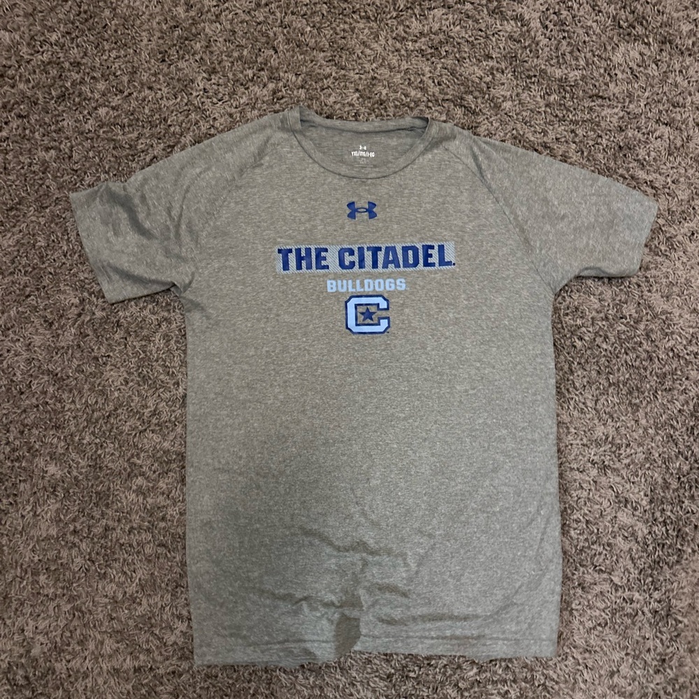 Under Armour Gray Tee - The Citadel Bulldogs